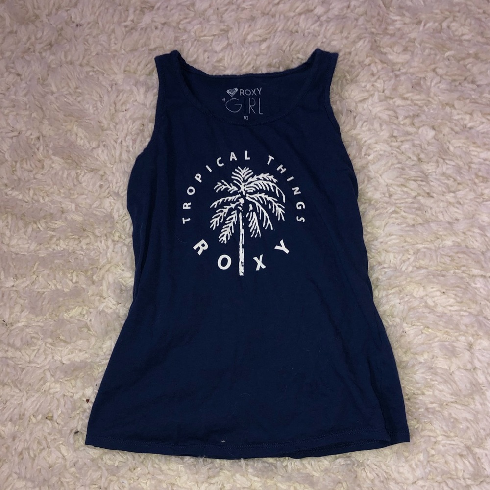 super cute navy roxy girls tank top